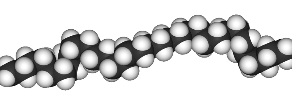 Struktura molekuly polyetylenu